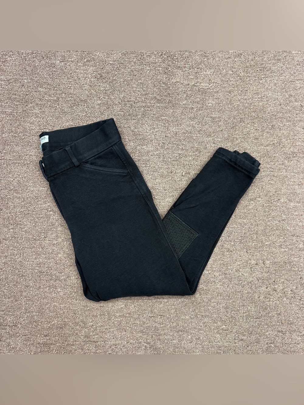Women’s Size 30R Black Riding Sport Knee Patch Horseback Riding Breeches